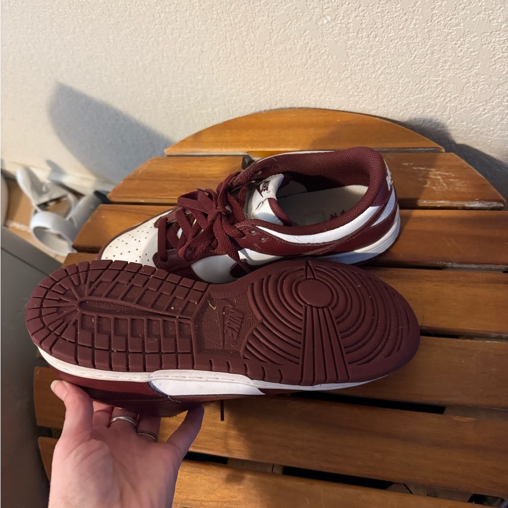 Nike Maroon and White Athletic Shoes - Picture 2 of 5